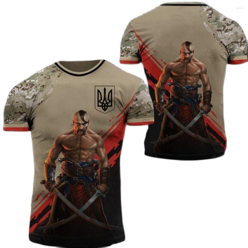 

Men's T Shirts Ukraine Soldiers Print Men's Shirt Specia Force Combat Uniform Outdoor Sports O-neck Pullover Military Brigade Style, Txyveteran-82903