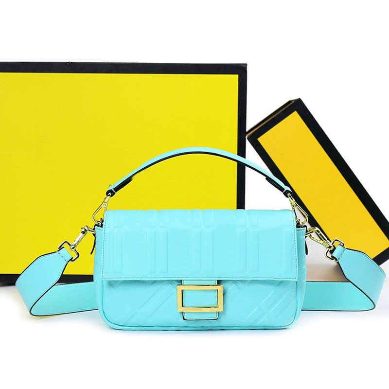 

Baguette Bag Shoulder Handbags Purse Genuine Leather 3D Texture Embossed Letter Totes Crossbody Bags Magnetic Clasp Removable Strap Inside Zipper Pocket