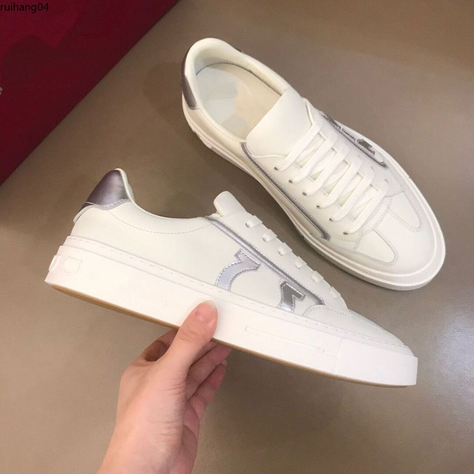 

Fashion casual men designer shoes letter printed leather Luxury Mens sneakers trainers shoe streetwear outdoor for traveling MKJKI rh40000003