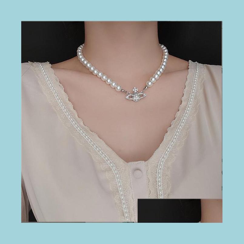 

Pendant Necklaces Simple Flash Diamond Necklace Fl Of Planet Pearl Clavicle Chain Female Drop Delivery Jewelry Pendants Dh0Jk
