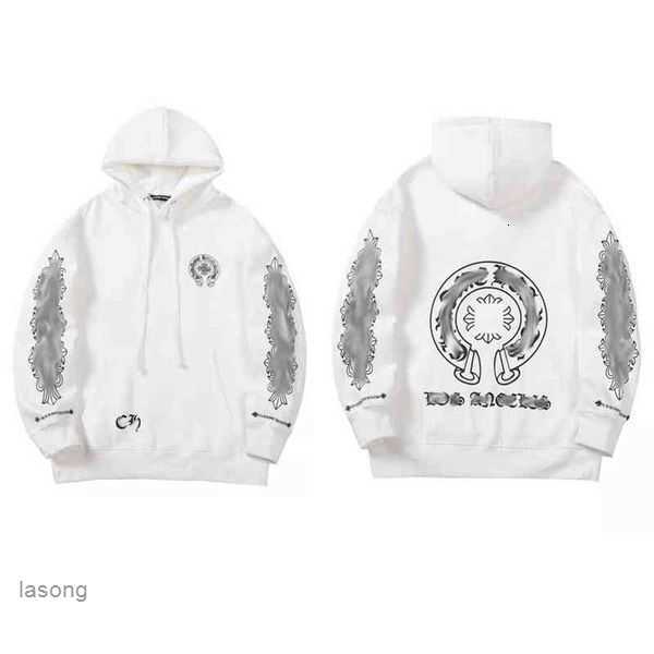 

Luxury Classic Men's Heart Sweatshirts Brand Ch Designer Hoodie Chromes Fashion Men Women Horseshoe Sanskrit Loose Zipper Jacket Pullover 3mlq5mlq5