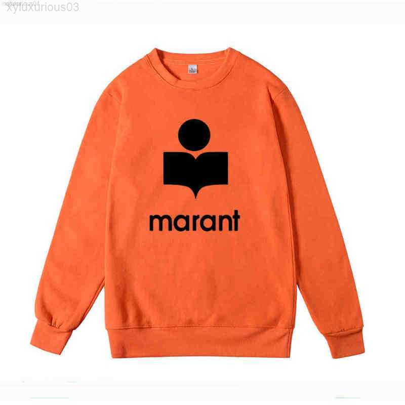 

Oversize Women Sweatshirts Marant Printed Hoodies Long Sleeve Female Tracksuit Men Harajuku Pullovers Sweatshirt, Blue