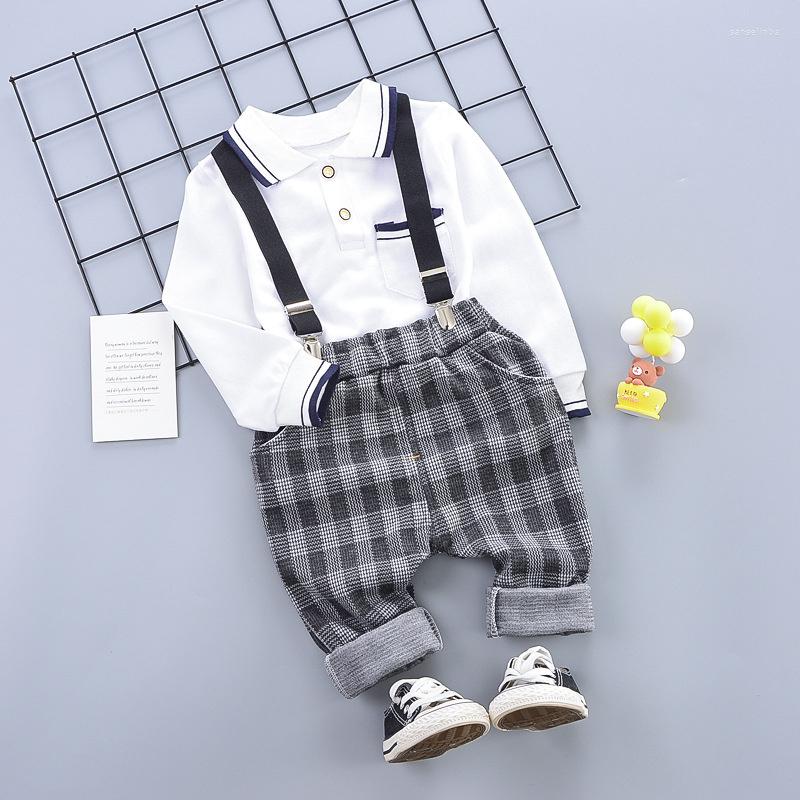 

Clothing Sets Boys Tracksuits Baby Children 1-2-3Years Birthday Suit Kids Brand Sport Suits Hoodies Top Pants 2pcs Set, Shirt strap yellow