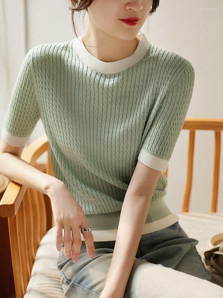 

Women's T Shirts Elegant Tshirt Women 2023 Short Sleeve Woman Tshirts O-Neck T-shirty Damskie Camisetas De Mujer Vetemznt Femme Tops, Black