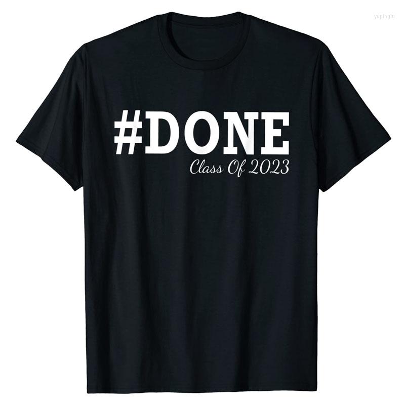

Men's T Shirts #DONE Class Of 2023 Graduation For Her Him Grad Seniors-2023 T-Shirt Sayings Quote Graphic Tee Students Top Customized, Pink