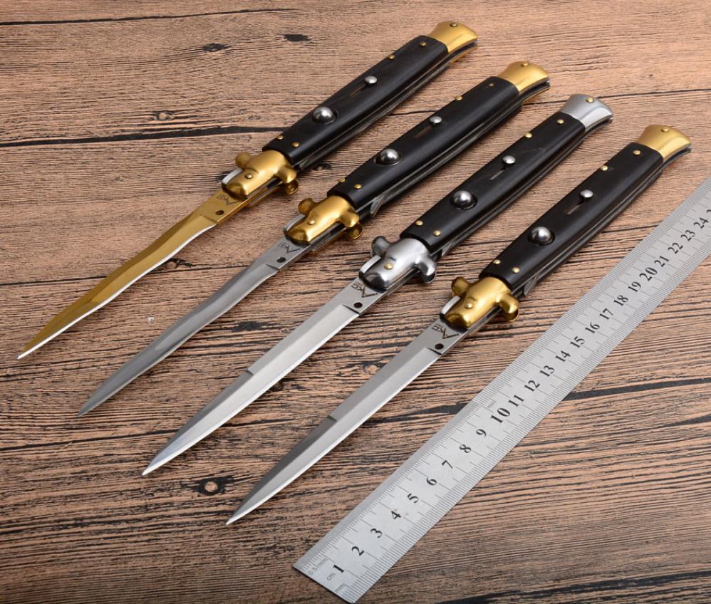 

The 4Models 11 Inch ACK Folding knife Godfather Stiletto Mafia Horizontal Automatic Pocket knives EDC 9 10 Tools5249322