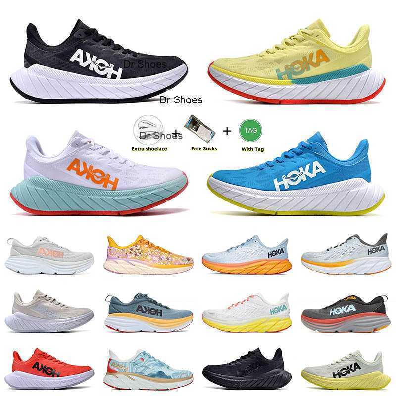 

2023 HOKA ONE Running Shoes Mens Women Platform Sneakers HK 1 Hokas Bondi 8 Clifton Designer Carbon x2 Black White Tennis Accepted shock, A5 36.5-42.5