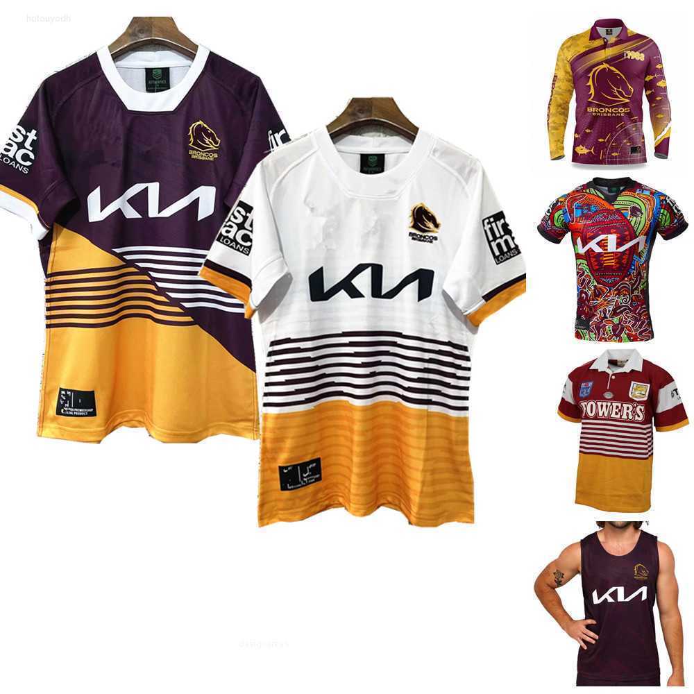 

2023 Brisbane Broncos rugby jersey Australia Broncos Retro Rugby shirt Fishing suit jerseys singlet Custom, 2023 singlet