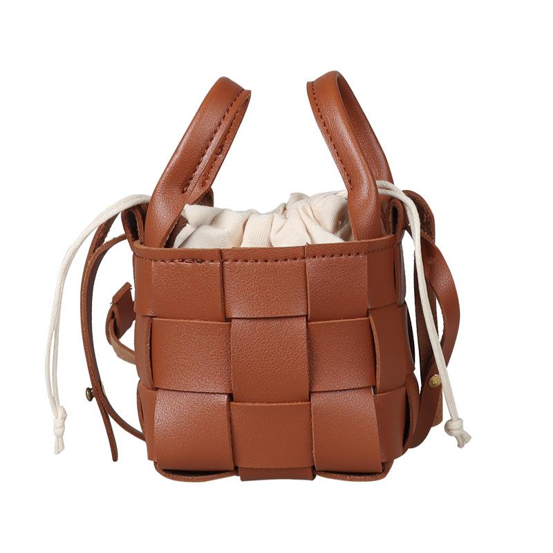 

Handbags Cute Summer Bag Kids Accessories Handmade Basket Woven Vintage Drawstring Princess Girl Messenger E8691, Mix-color