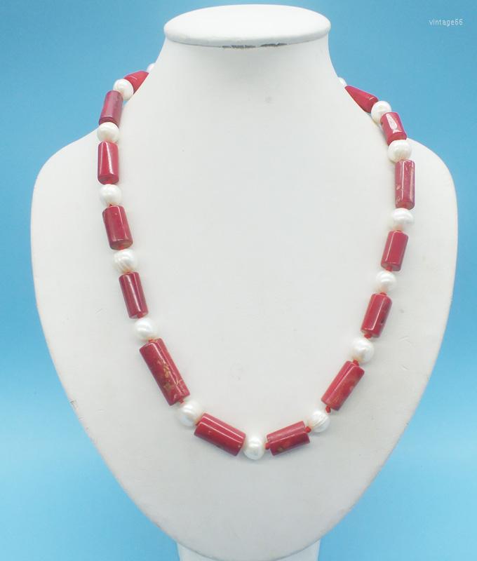 

Choker Very Classic 10MM Natural Red Coral. Pearl Necklace 20"