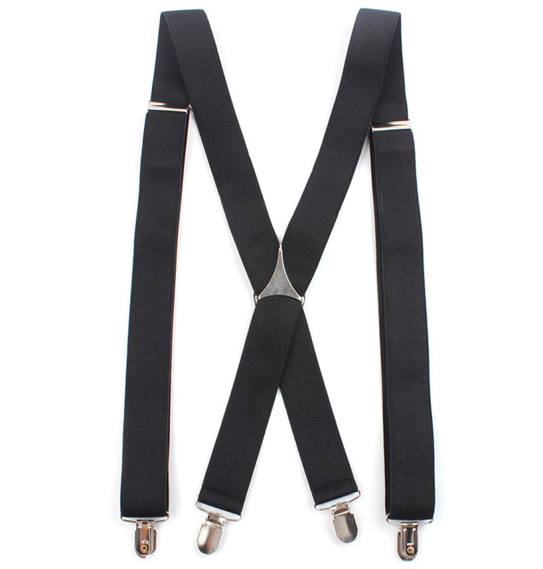 

35cm Width Adult Men039s Harness 4 Clip Xtype Gentleman Suspenders Elastic Double Shoulder Strap Trousers Clothing Accessorie3525749