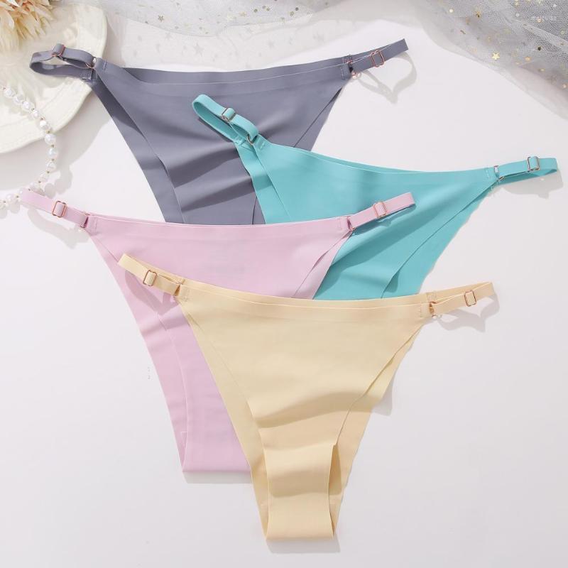 

Women' Panties Lady Triangle Shape Adjustable Straps Anti-septic Breathable Women Underpants For Inner Wear, Black
