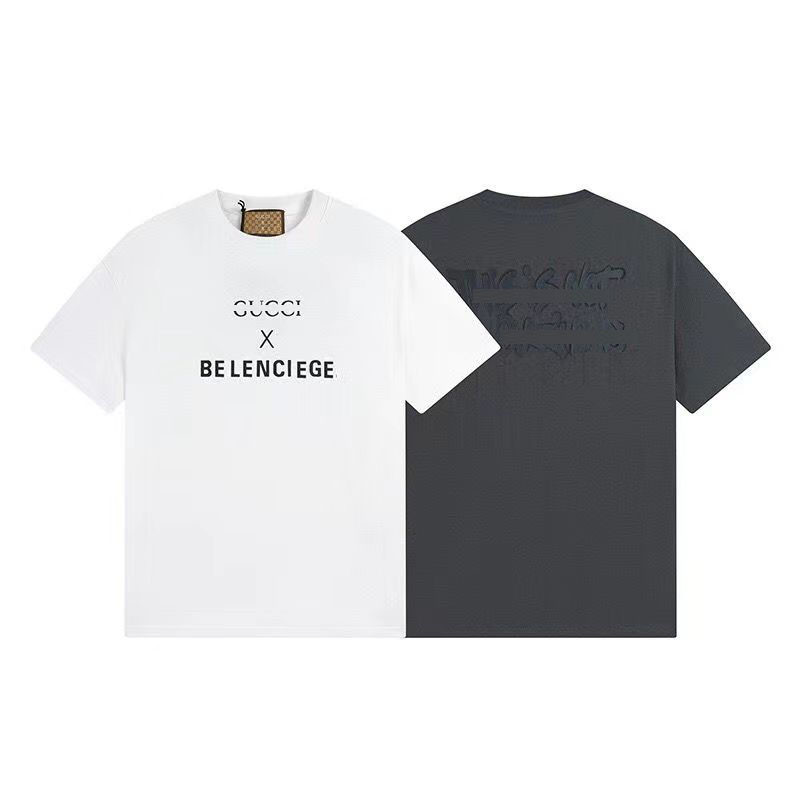 

High-end men's T-shirt Summer Short sleeve designer men's T-shirt Women's Premium Polo Letter high-quality cotton top Women's Size s-4XL016, Black