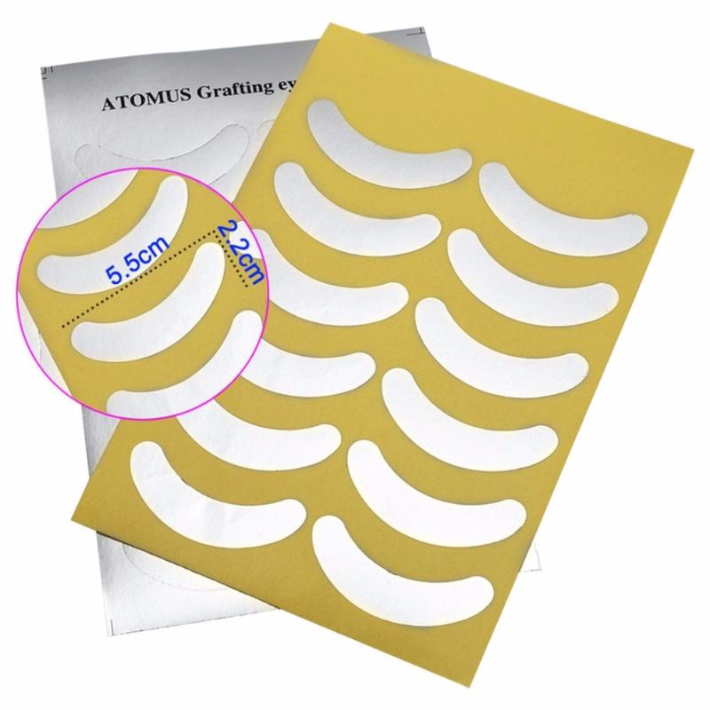 

False Eyelashes 30 Pairs Silver Grafting Eyelash Chip Fake Pad Holder Tools Makeup Organizer