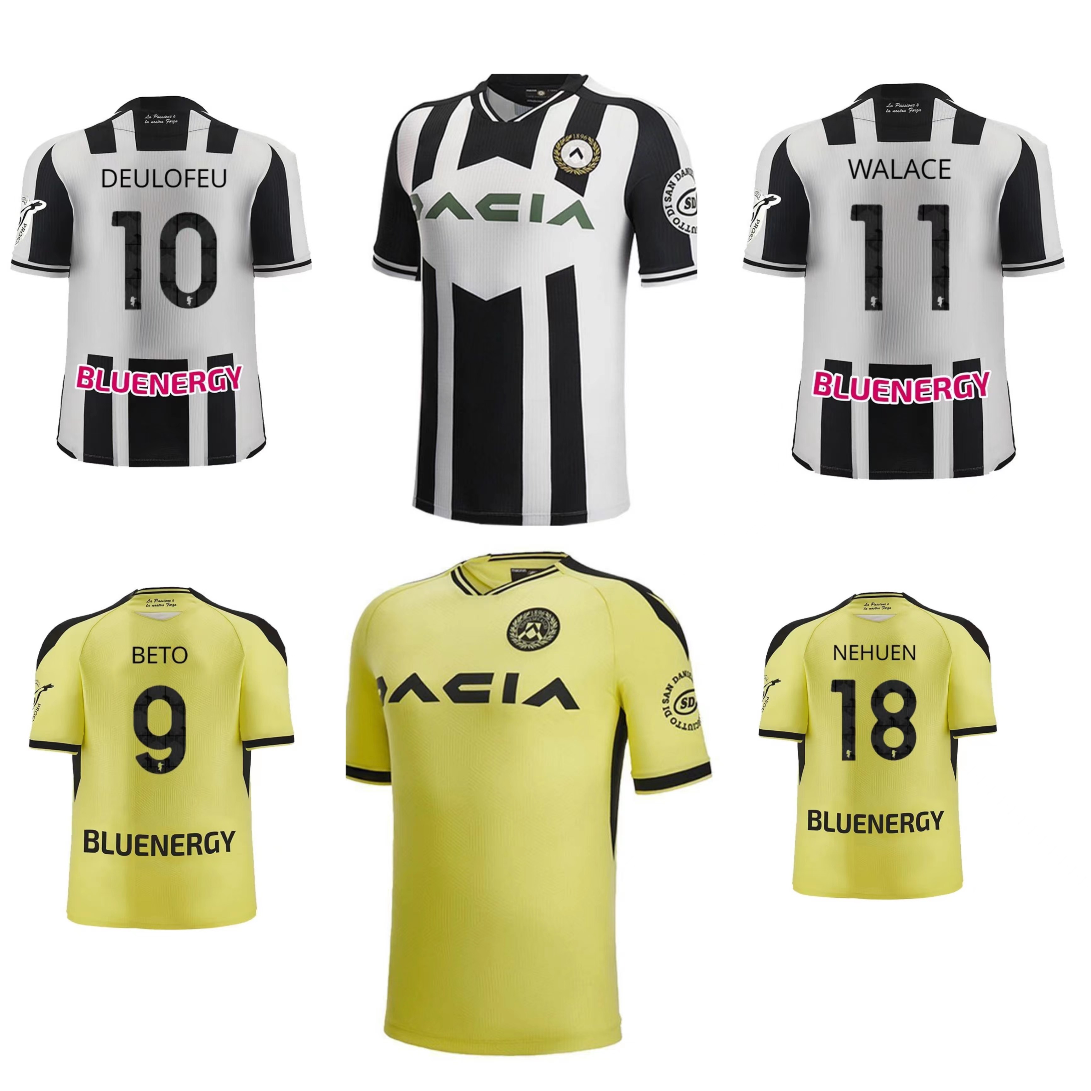 

22 23 Udinese Calcio Mens Soccer Jerseys BETO DEULOFEU BIJOL PEREYRA WALACE NESTOROVSKI UDOGIE NEHUEN Football Shirt SAMIR OKAKA DEULOFEU WALACE MOLINA Uniform, Home patch