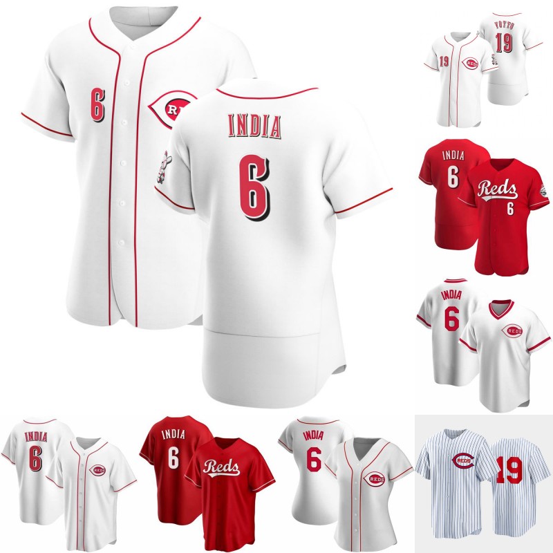 

Cincinnati #6 Jonathan India Jersey Joey Votto Wil Myers Bennett Sousa Tyler Stephenson Jake Fraley TJ Friedl Stuart Fairchild Will Benson Spencer Steer Jose Barrero, Mens flex base red 2