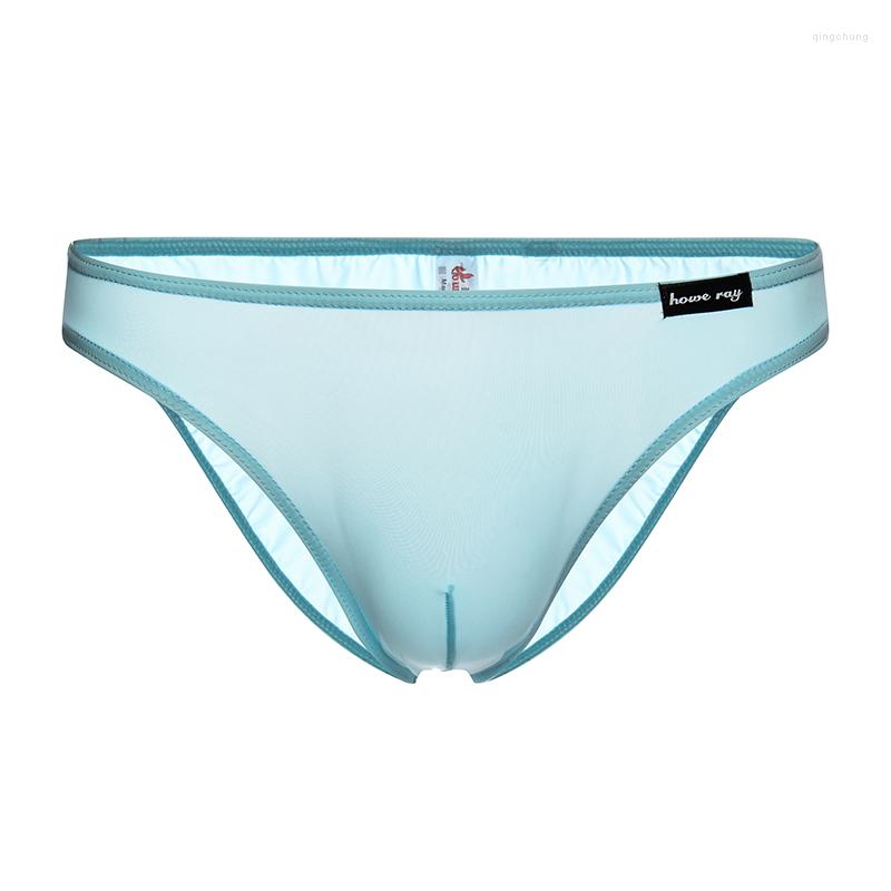 

Underpants Underwear Men Male Briefs Fashion Sexy Exotic Breathable Ice Silk Triangle Solid Underwears Wholesales, Black