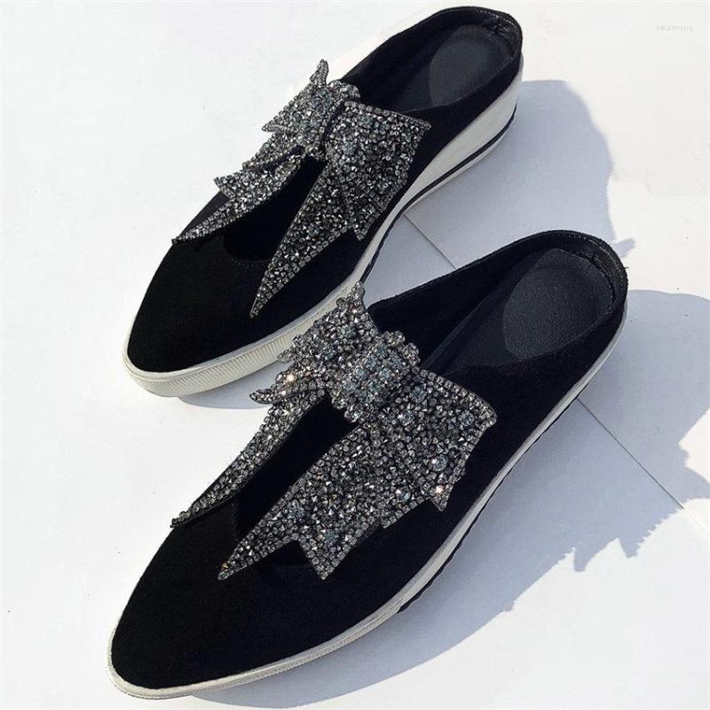 

Slippers Platform Pumps Women Genuine Leather Wedges Female Round Toe Gladiator Sandals High Heel Fashion Sneakers Casual Shoes, Black