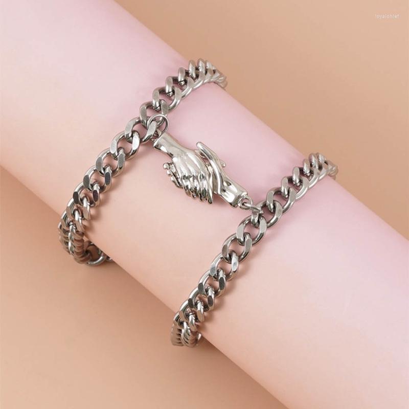 

Link Bracelets Couples Magnetic For Boyfriend Girlfriend Gifts Long Distance Relationships Matching Him And Her LX9E