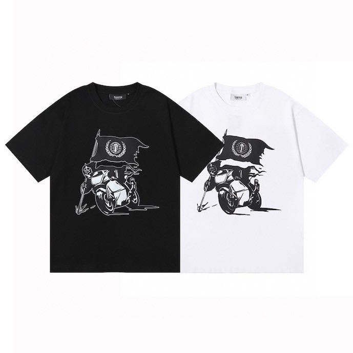 

trapstar Designer T Shirt Designer Shirts Womens mens t shirt sweatshirt Designer Clothing Shirts shirt Boutique Tshirts Short Sleeve Man White Black Shirt, 08