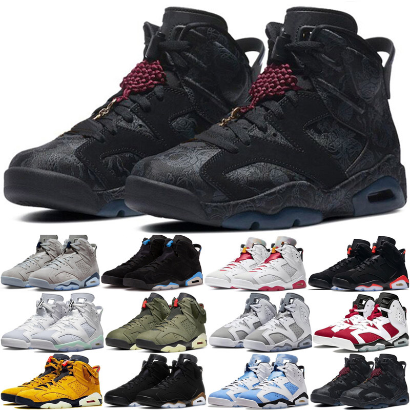 

Jumpman Metallic Silver Sports Basketball Shoes Men High 6 6s Black Infrared Electric Green Midnight Navy UNIVERSITY BLUE Georgetown Unc Carmine Dmp Oreo Sneakers, With original box