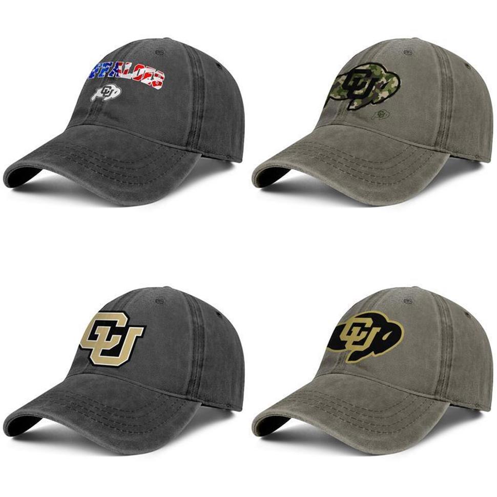 

Colorado Buffaloes football gold logo Unisex denim baseball cap golf sports custom stylish hats Football Black Camouflage USA flag1856, Colorname13