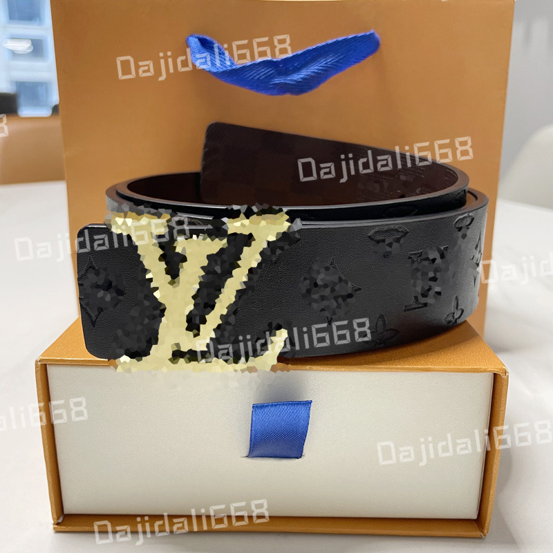 

Men Designers Belts 2023 NEW plaid Double-sided belt striped belt Genuine Leather Printed belt man casual letter belt smooth buckle women belt Jeans belt, High quality belt
