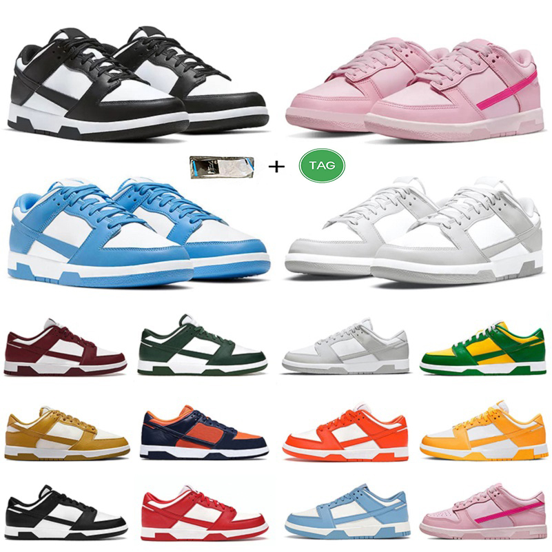 

Designer 2023 Running Shoes Mens Panda White Black Grey Fog Triple Pink UNC Blue Syracuse University Red Bordeaux Brazil Men Women Trainers Sports Sneakers Sneaker, 41