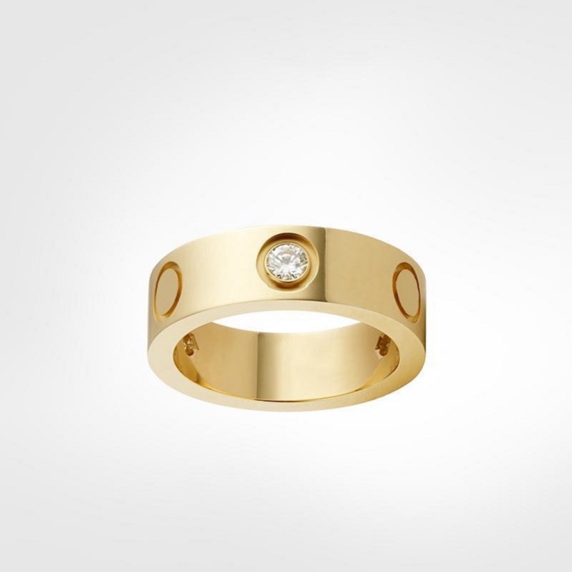 

Titanium Steel Silver Love Ring Men and Women Rose Gold Jewelry For Lovers Couple Rings Gift 4mm 5mm 6mm