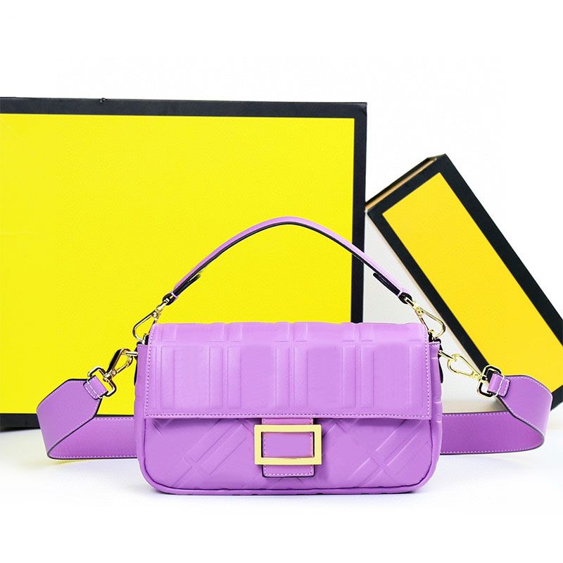 

Embossed Baguette Bag Crossbody Bag Women Handbags Flap Designer Luxury Shoulder Bags Purse Wallets Napa Genuine Leather Tote 8colours Gold Hardware Magnetic Hasp, Blue