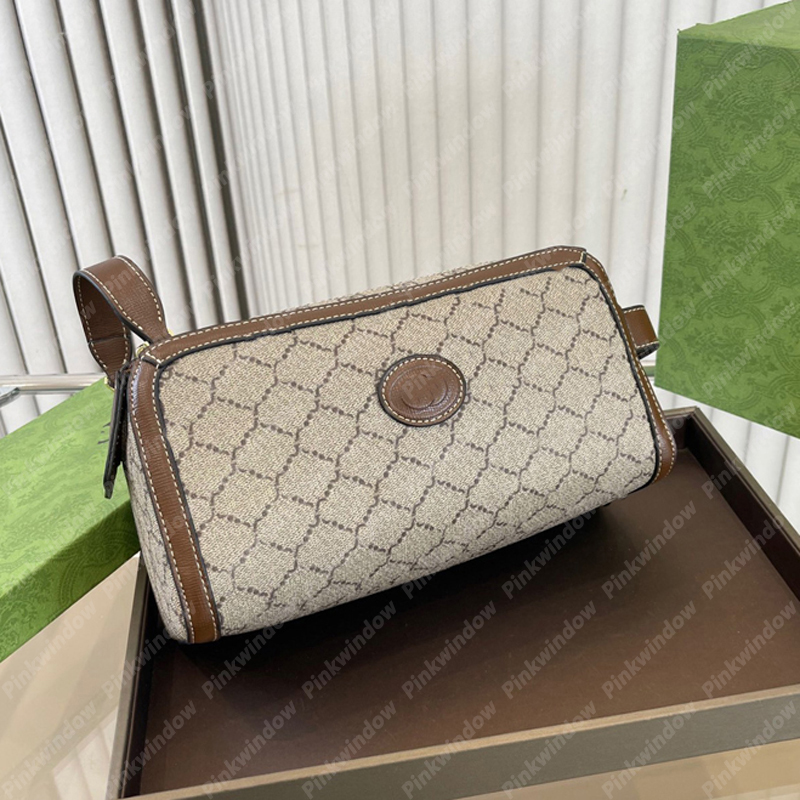

Lady Fashion G Designer Toiletry Bag Women Cosmetic Box Zipper Makeup Bags Handbag Evening Shoulder Handbag Tote Pouch Womens Wallet 2303, Brown with g