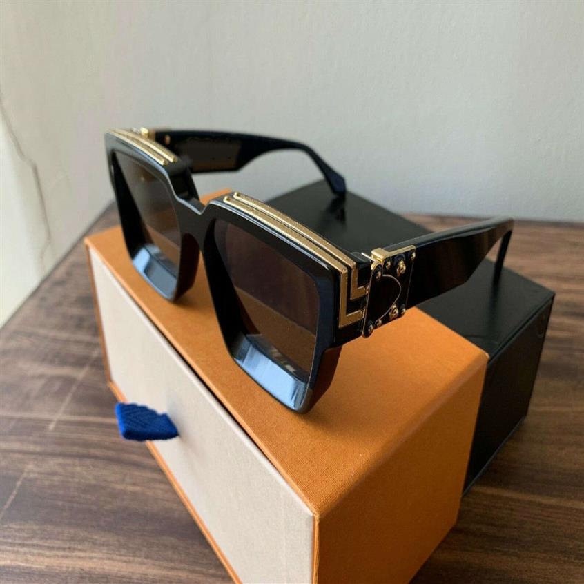 

Whole-Luxury MILLIONAIRE Sunglasses full frame Vintage designer sunglasses for men Shiny Gold Logo sell Gold plated Top 96232x