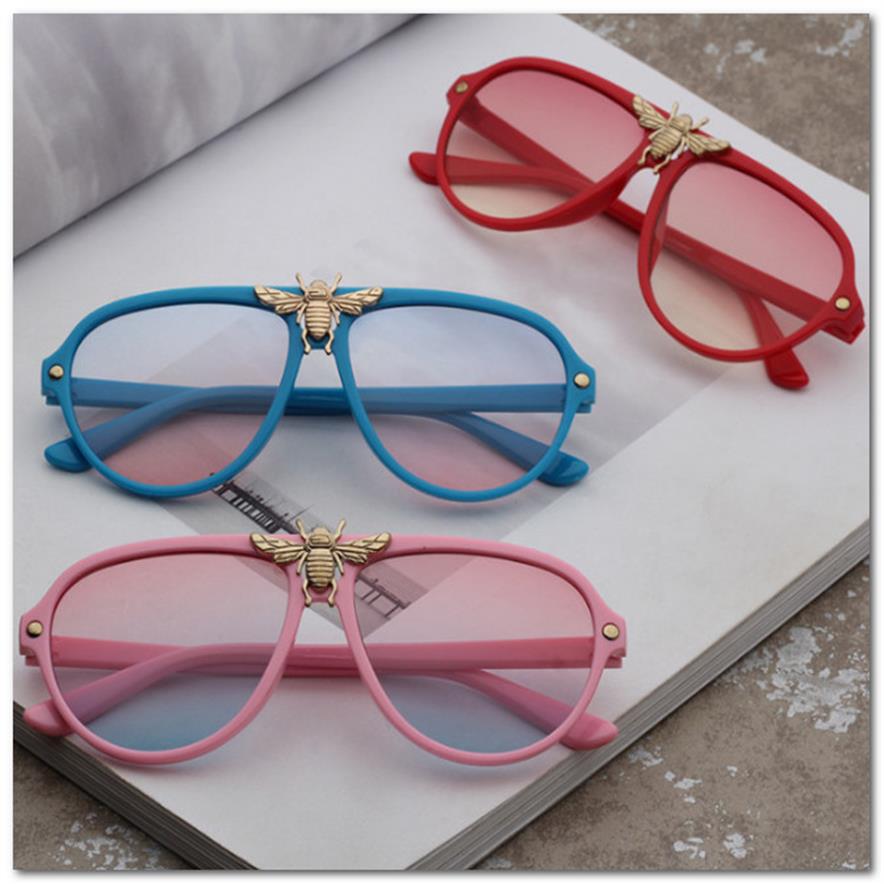 

Brand Kids metals bees sunglass fashion boys and girls Uv 400 sunglasses children beach glasses kids adumbral sun Glasses J0861225f