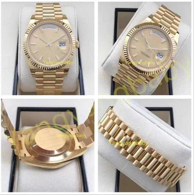 

BP Factory Mens Watch 40mm 228239 Day-date 18K Gold Gold dial Jubilee Bracelet Sapphire Watches CAL.2813 2836 3255 Movement Automatic Mechanical Men's Wristwatches, Green