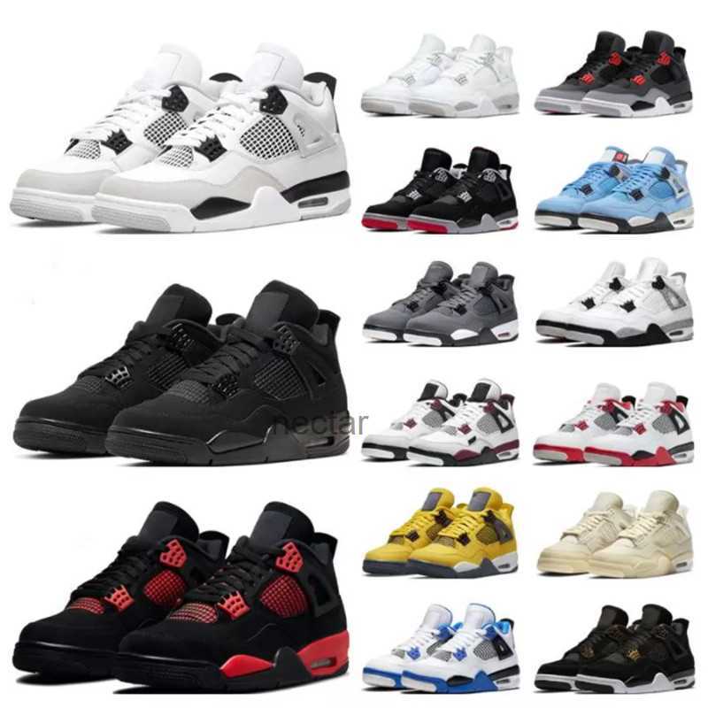 

Rrtro Low air Jumpman 4 Retro Basketball Shoes Men Women 4s Midnight Navy Violet Ore Military Black Cat Red Thunder University Blue Canvas Mens Trainers, 034