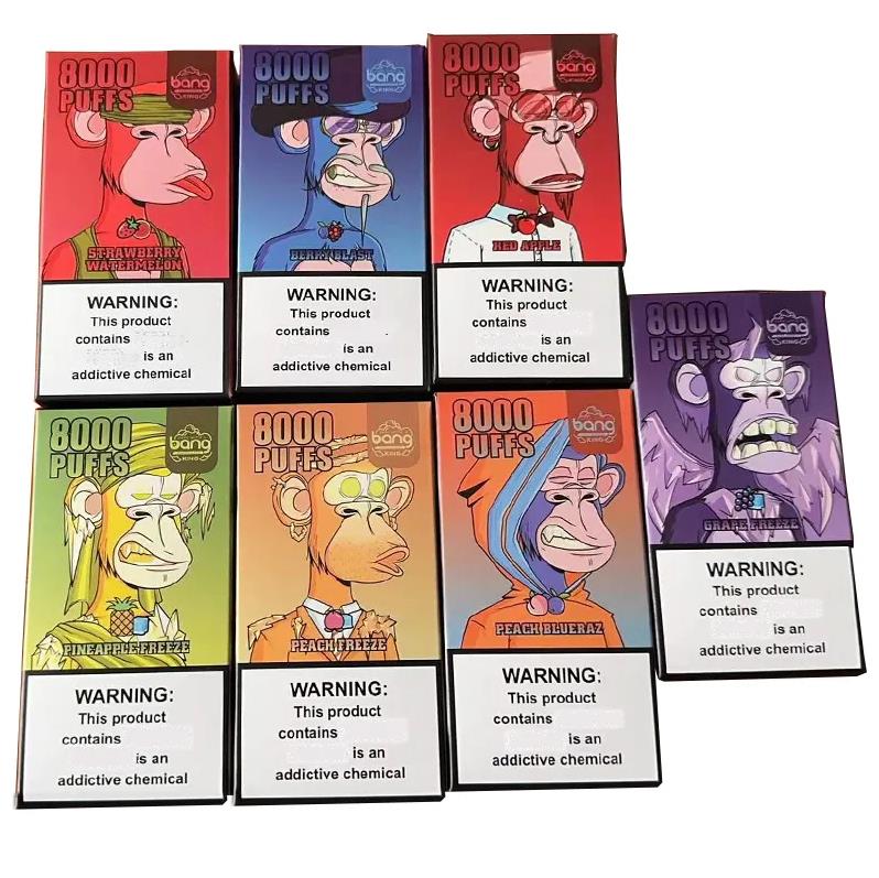 

bang king 8000 puffs e cigarette disposable vape puff 9k rechargebale disposables vapers prefilled carttridge puffbars randm tornado crystal vaporizer 0% 2% 5% iget