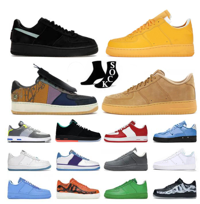 

Designer Basketball shoes Low Cut 07 Triple White Af1 Platform Skate Airforce 1 Tiffany x One University Blue Panda Mens Women Trainers Sneakers 36-47, 18