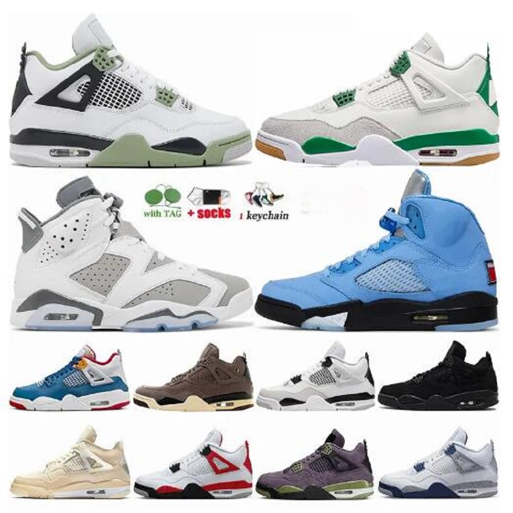

Basketball Shoes Men Women Basketball Shoes Jumpman 4 Infrared 4s Shimmer NEUTRAL GREYBLANG Black Cat Union Taupe Haze Desert Moss Shoe, Color 9