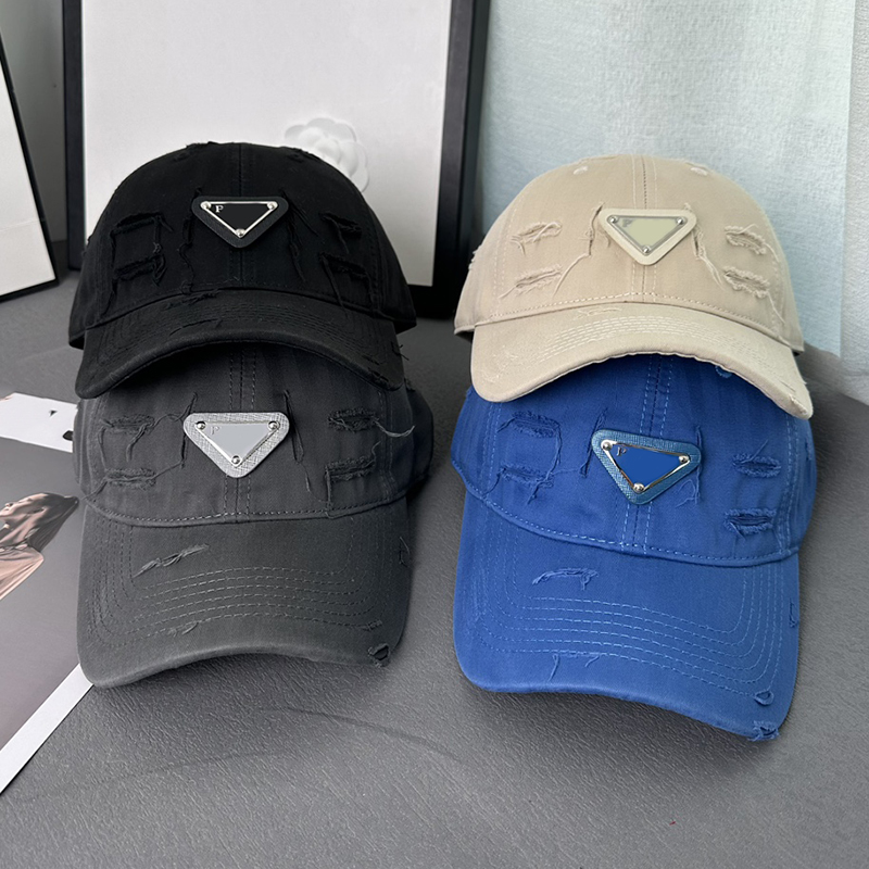 

Designer Ball Caps Couple's Reversed Triangle Made Old Washed Cowboy Hat Broken Hole Baseball Hat Fashion Retro Duck Tongue Hat Fisherman Hat Basin Hat