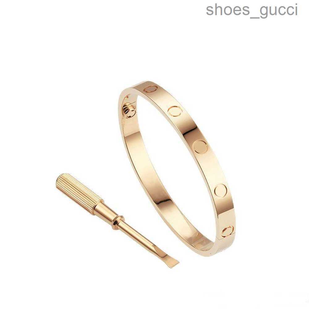 

Love Screw Bracelet Designer Bracelets Luxury Jewelry Women Bangle Classic 5.0 Titanium Steel Alloy Gold-Plated Craft Colors Gold Silver