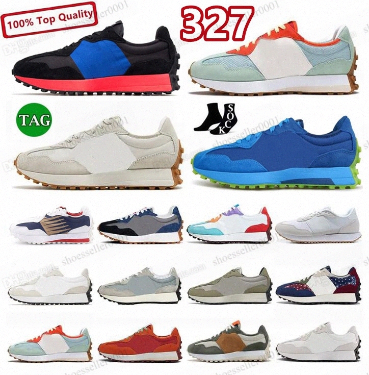 

Mens Women Fashion Running Shoes 327 B327 Designer White Black Paisley Pack Farmers Market Pack Wheat Vibrant Orange Castle Rock Neon Flame Sport Trai w9uy#, 33