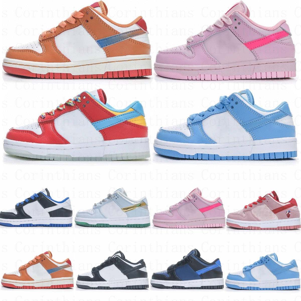 

Kids dunks shoes baby designer sb First Walkers low designe sneakersr trainers shoe retro black kid youth toddler infants Dead Bears Pink Blue boy girl c I81e#