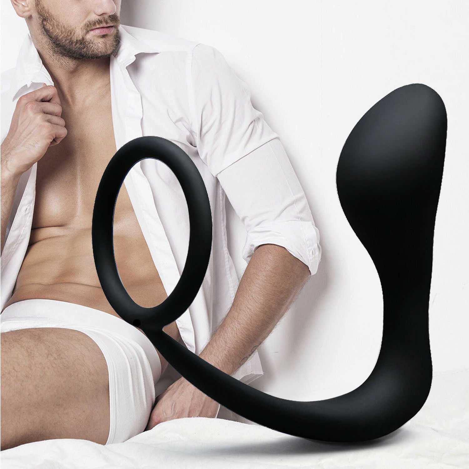 Adult Massager Anus Prostate Massage Organ Anal Plug Silicone Male Massager Products Sex Toys for Men Masturbator Homme-image-851939372