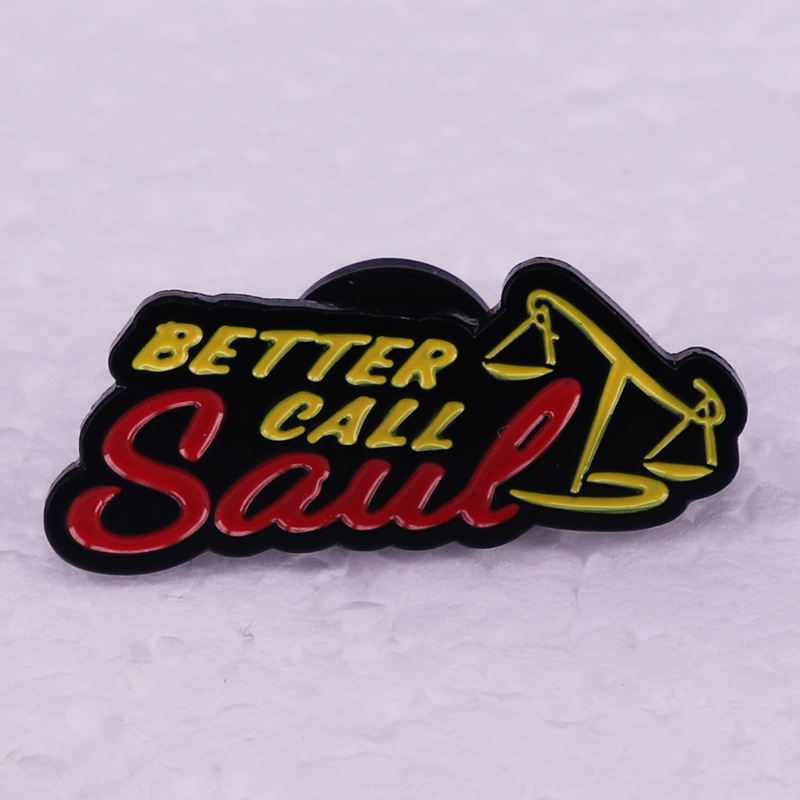 

Better Call Saul pin Cute Anime Movies Games Hard Enamel Pins Collect Metal Cartoon Brooch Backpack Hat Bag Collar Lapel Badges, As picture