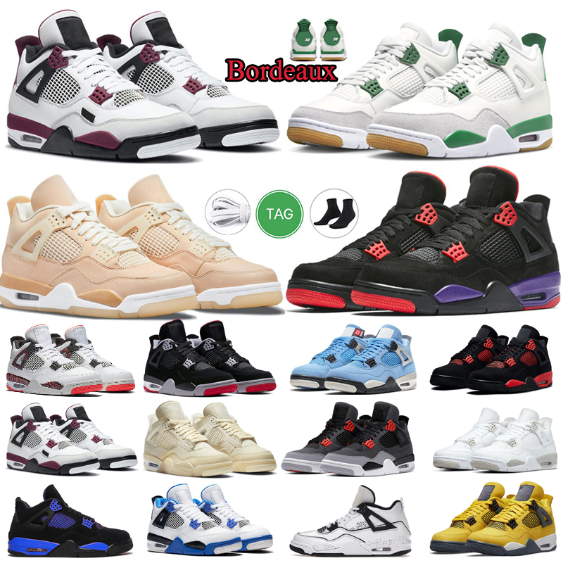 

2023 jumpman basketball shoes men women Pine Green Military Black Cat Photon Dust Seafoam Midnight Navy Red Thunder Lightning outdoor sports sneakers size 36-47, #44 rasta 40-47