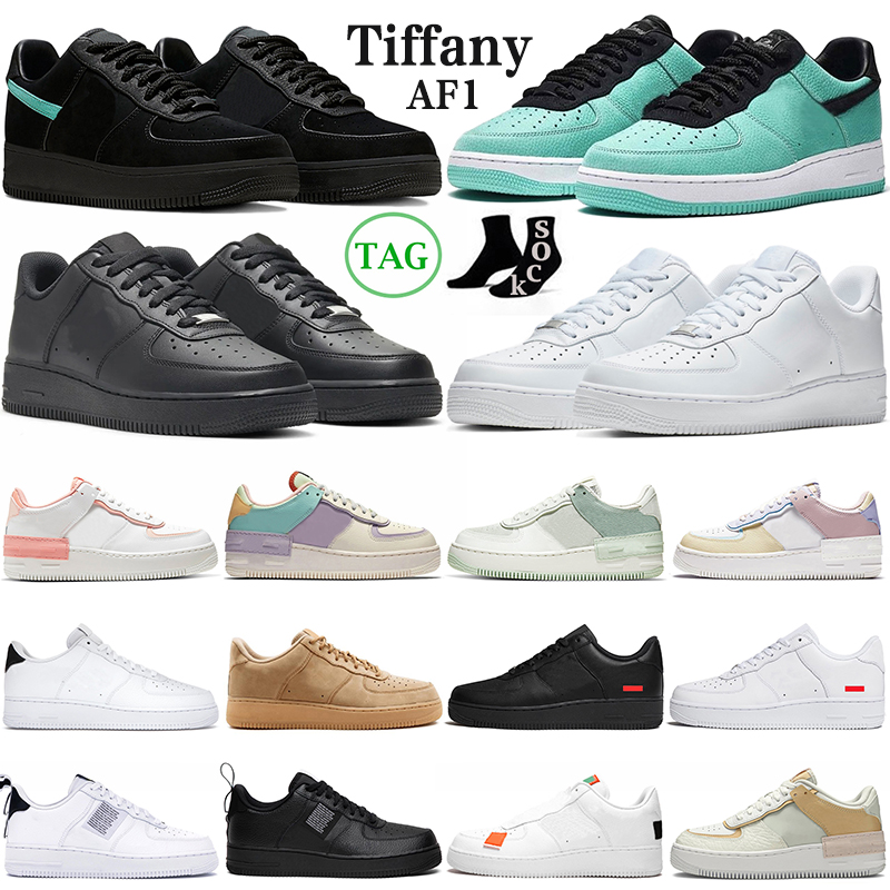 

Tiffany af1 running shoes for men women Triple White Low Utility Black Blue Tropical Twist mens trainers outdoor sports sneakers women airforce 1 one airforces 1, #1