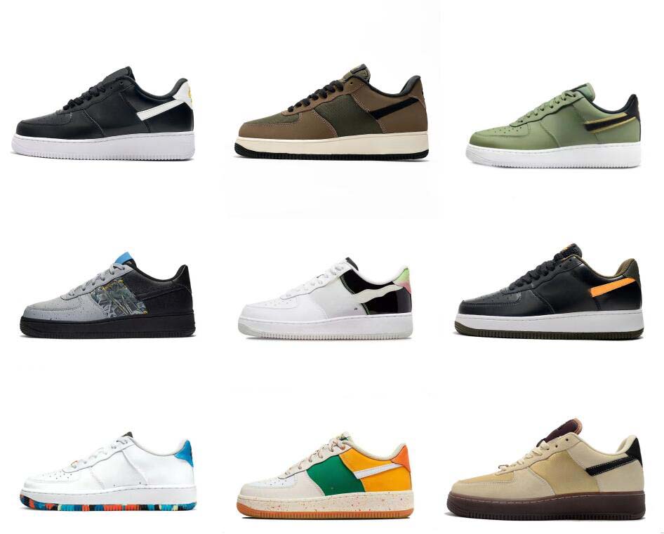 

men women running shoes airforce 1 white black sneakers s-black wheat spruce aura utility red volt pastel outdoor mens trainer shoes 36-45, Color 14