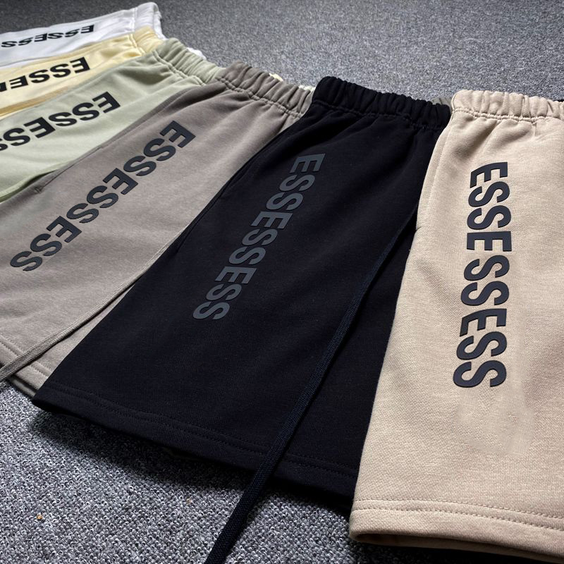 

Mens Shorts designer Solid Color Letter Print Sweatpants ESS Womens short 2023SS Trackpants thigh pants Casual loose High Street Plant beach sweat pants