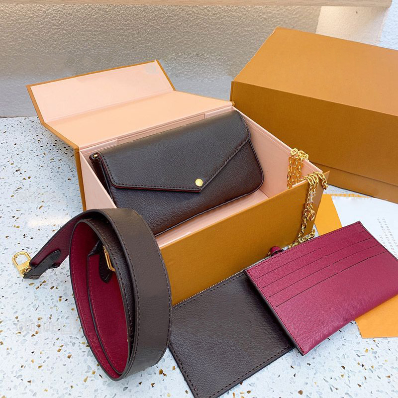 

Shoulder Bag women Crossbody bags Felicie Pochette Purse chain Wallet Leather Messenger Handbag