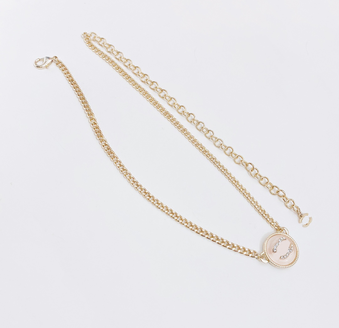 

3 Color Choker Designer Love Necklaces Stamp Never Fade Gold Women Necklace Leather Chain Copper Original Customization For Women Jewelry 40cm